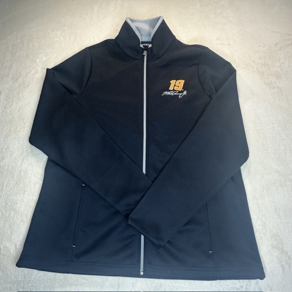 Antigua Womens Martin Truex Jr 19 NASCAR Full Zip Jacket Black XL Racing Gear